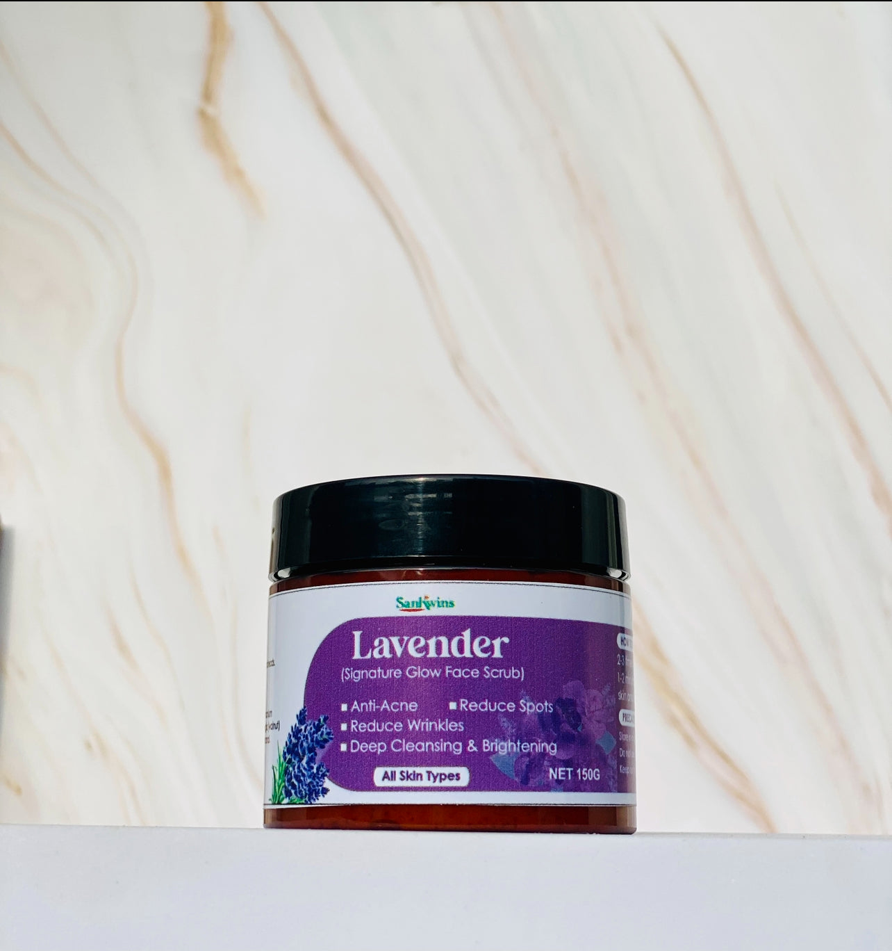 Lavender Signature glow Face Scrub